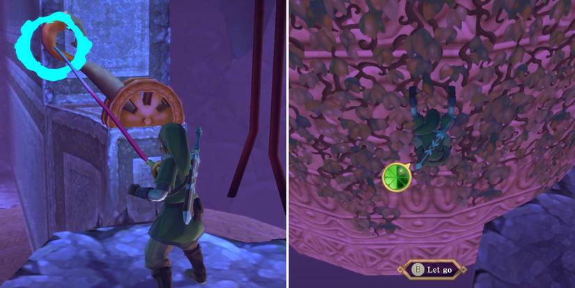 How to get the Blessed Idol boss key in The Legend of Zelda: Skyward Sword HD's Ancient Cistern dungeon