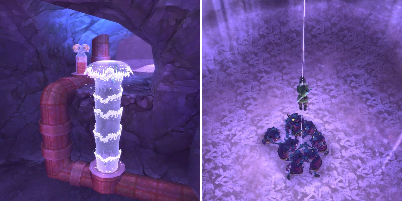 How to get the Blessed Idol boss key in The Legend of Zelda: Skyward Sword HD's Ancient Cistern dungeon