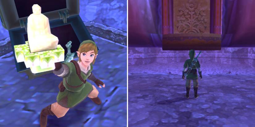 How to get the Blessed Idol boss key in The Legend of Zelda: Skyward Sword HD's Ancient Cistern dungeon
