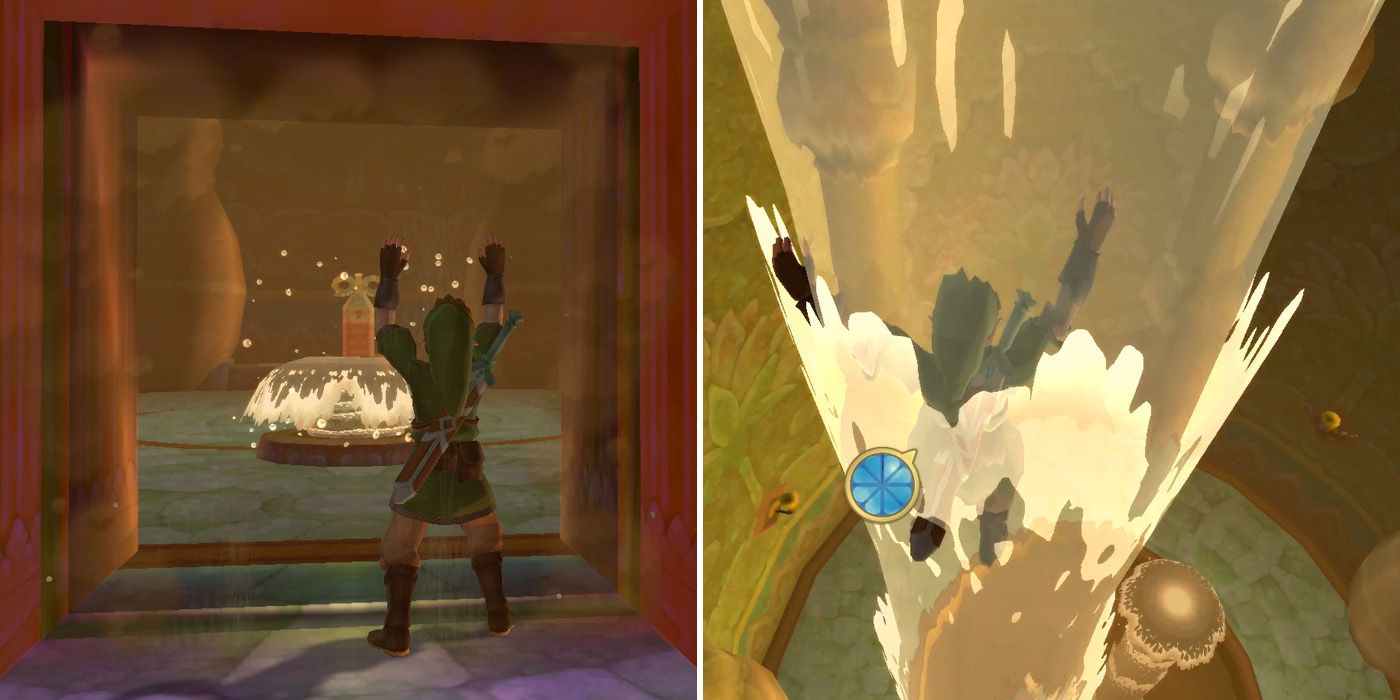 How to find the boss door in The Legend of Zelda: Skyward Sword HD's Ancient Cistern dungeon