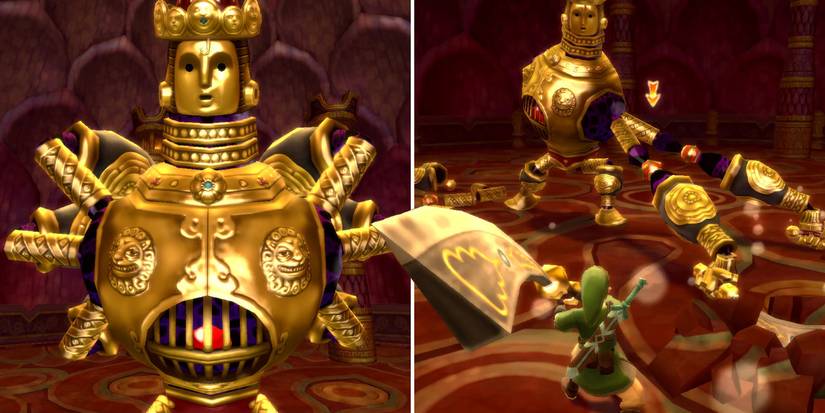 How to beat Koloktos in The Legend of Zelda: Skyward Sword HD's Ancient Cistern dungeon
