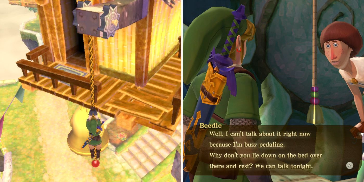 How to start the Beedle's Missing Beetle side quest in The Legend of Zelda: Skyward Sword HD