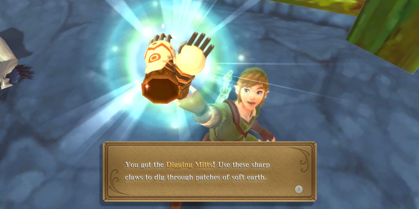 Obtaining the Digging Mitts in The Legend of Zelda: Skyward Sword HD