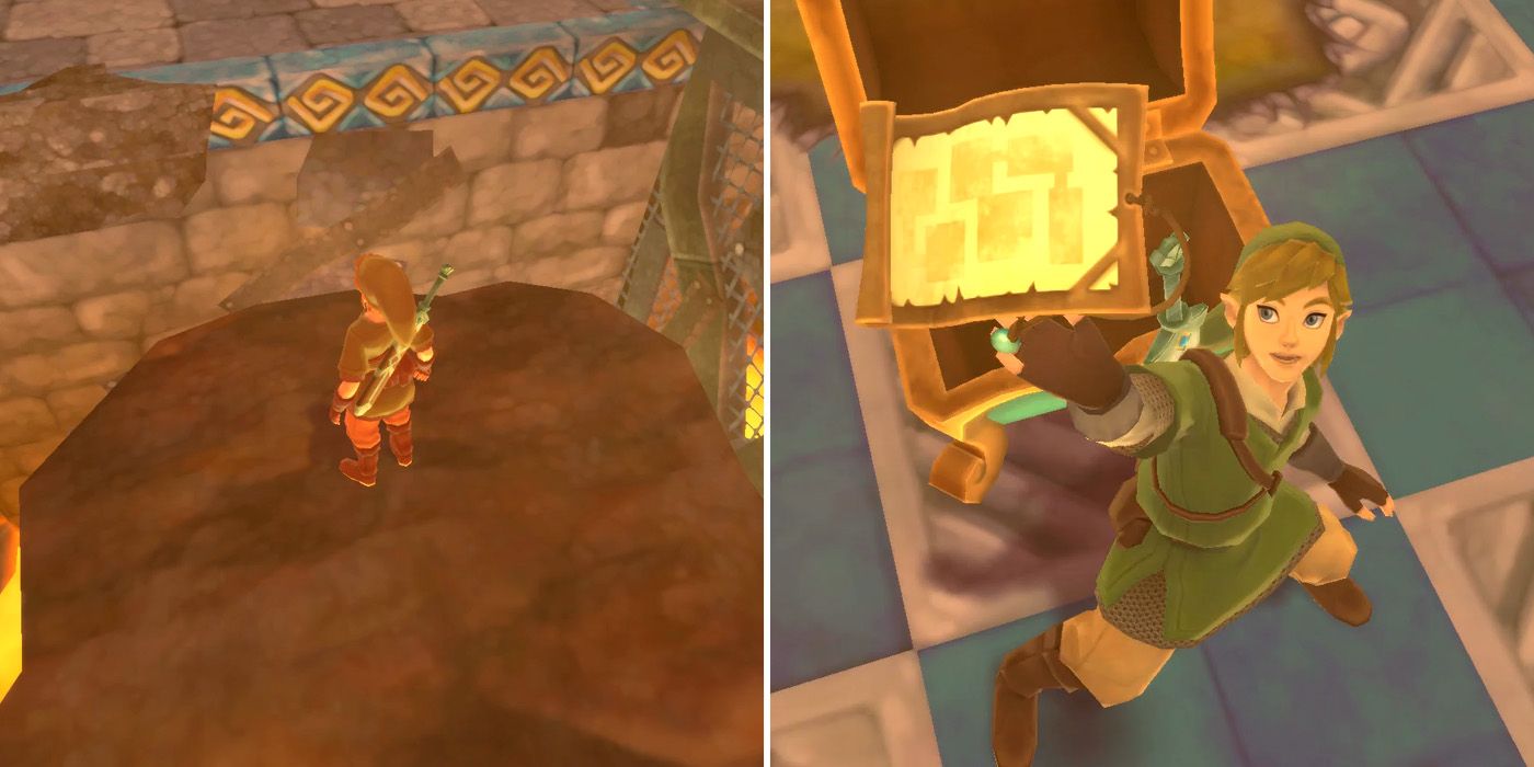 Obtaining the Dungeon Map in the Earth Temple in The Legend of Zelda: Skyward Sword HD