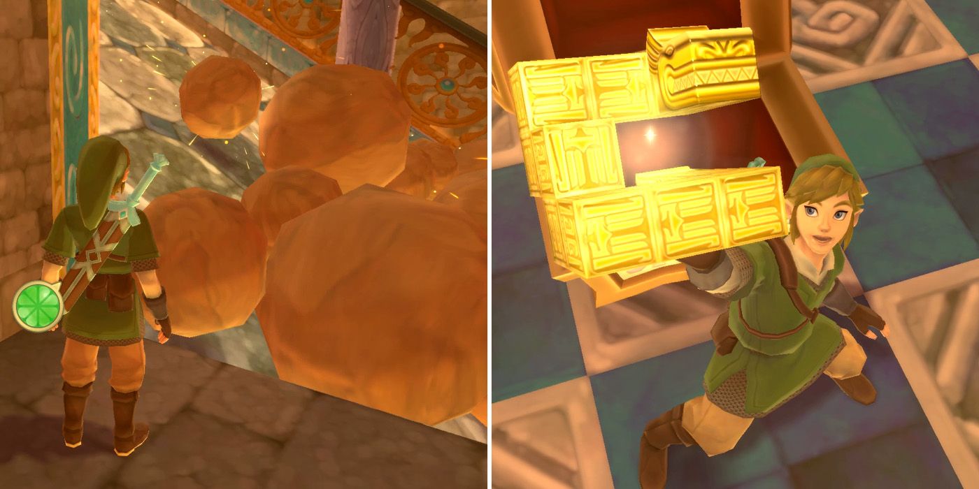 Obtaining the Dragon Sculpture Boss Key in the Earth Temple in The Legend of Zelda: Skyward Sword HD