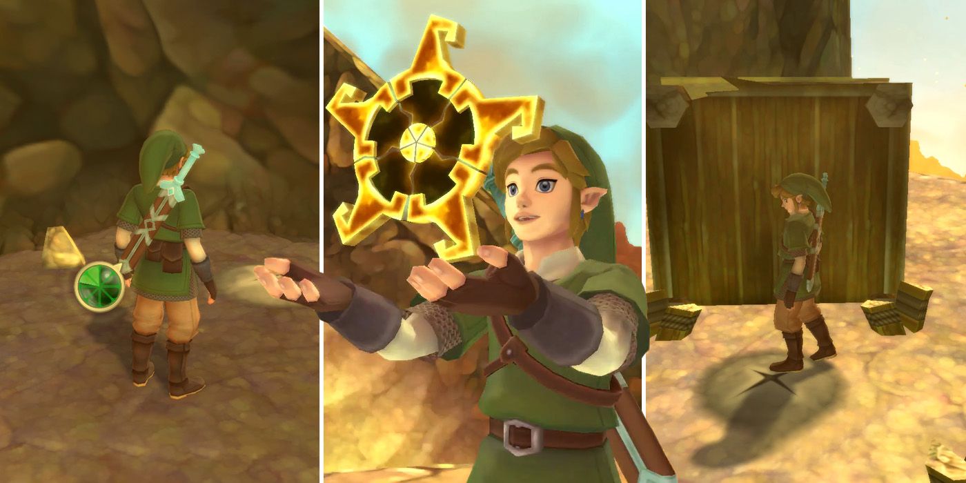 The completed key to the Earth Temple in The Legend of Zelda Skyward Sword HD