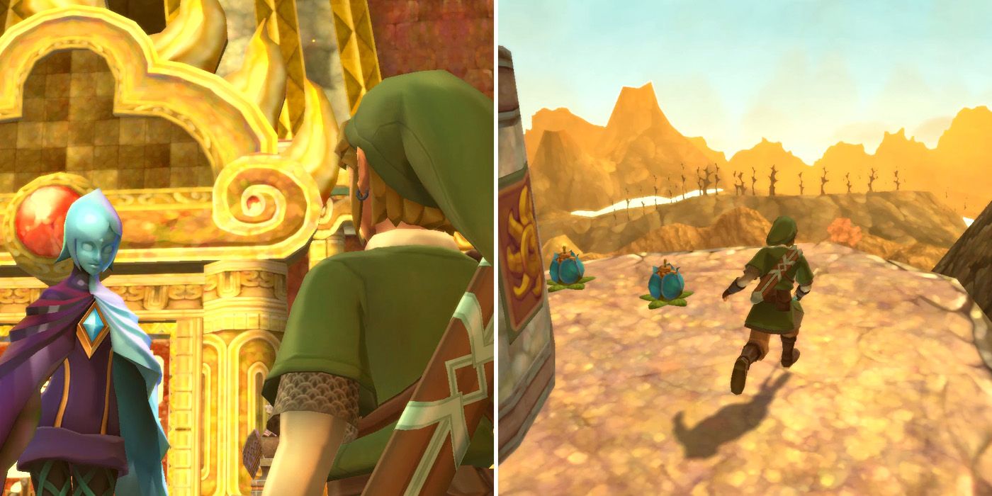 Finding the Bomb Flowers needed to gain access to the first key piece in The Legend of Zelda: Skyward Sword HD