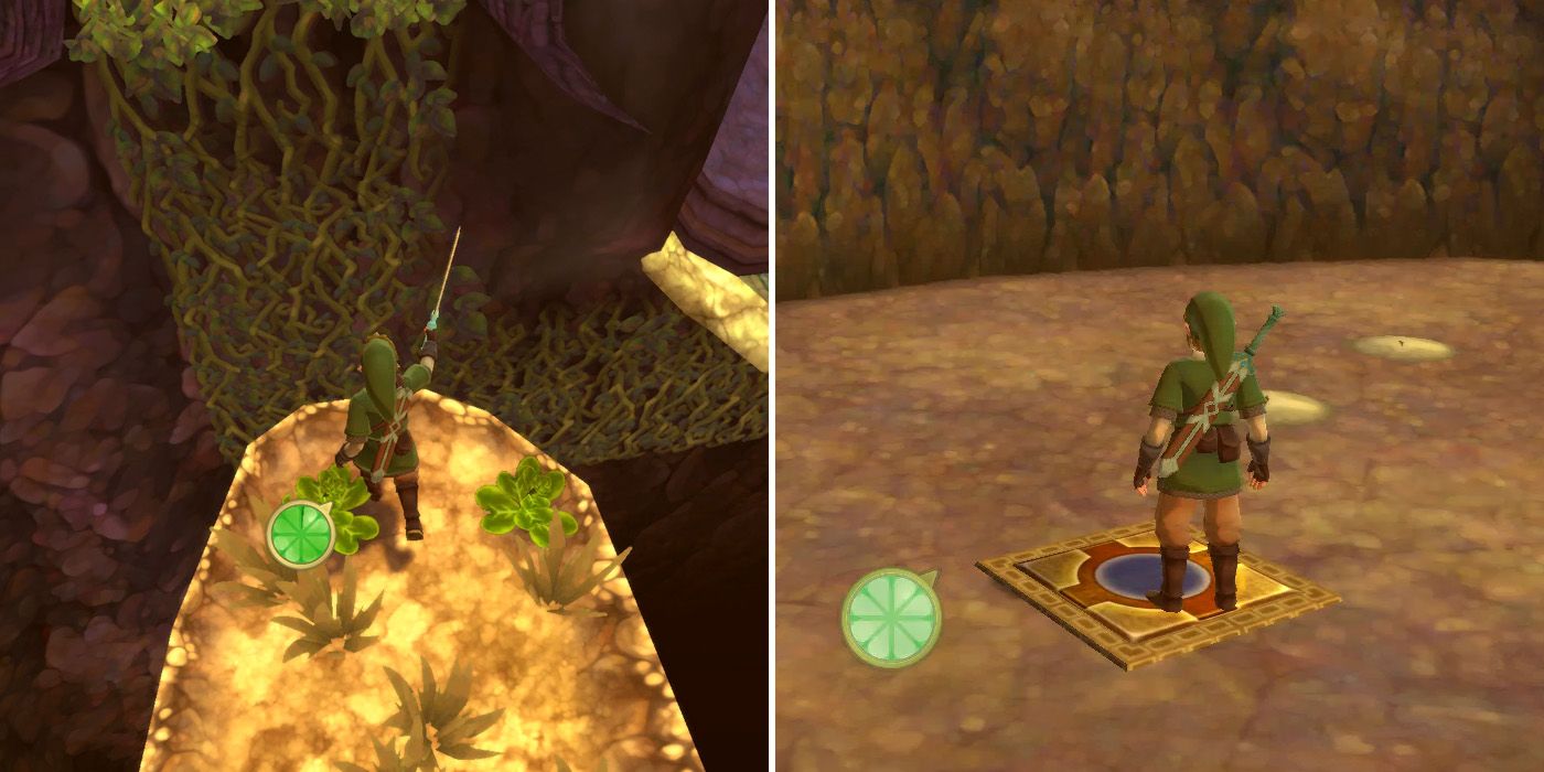 Extendinga bridge in The Legend of Zelda: Skyward Sword HD