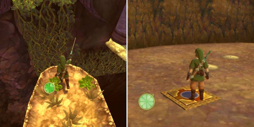 Extendinga bridge in The Legend of Zelda: Skyward Sword HD