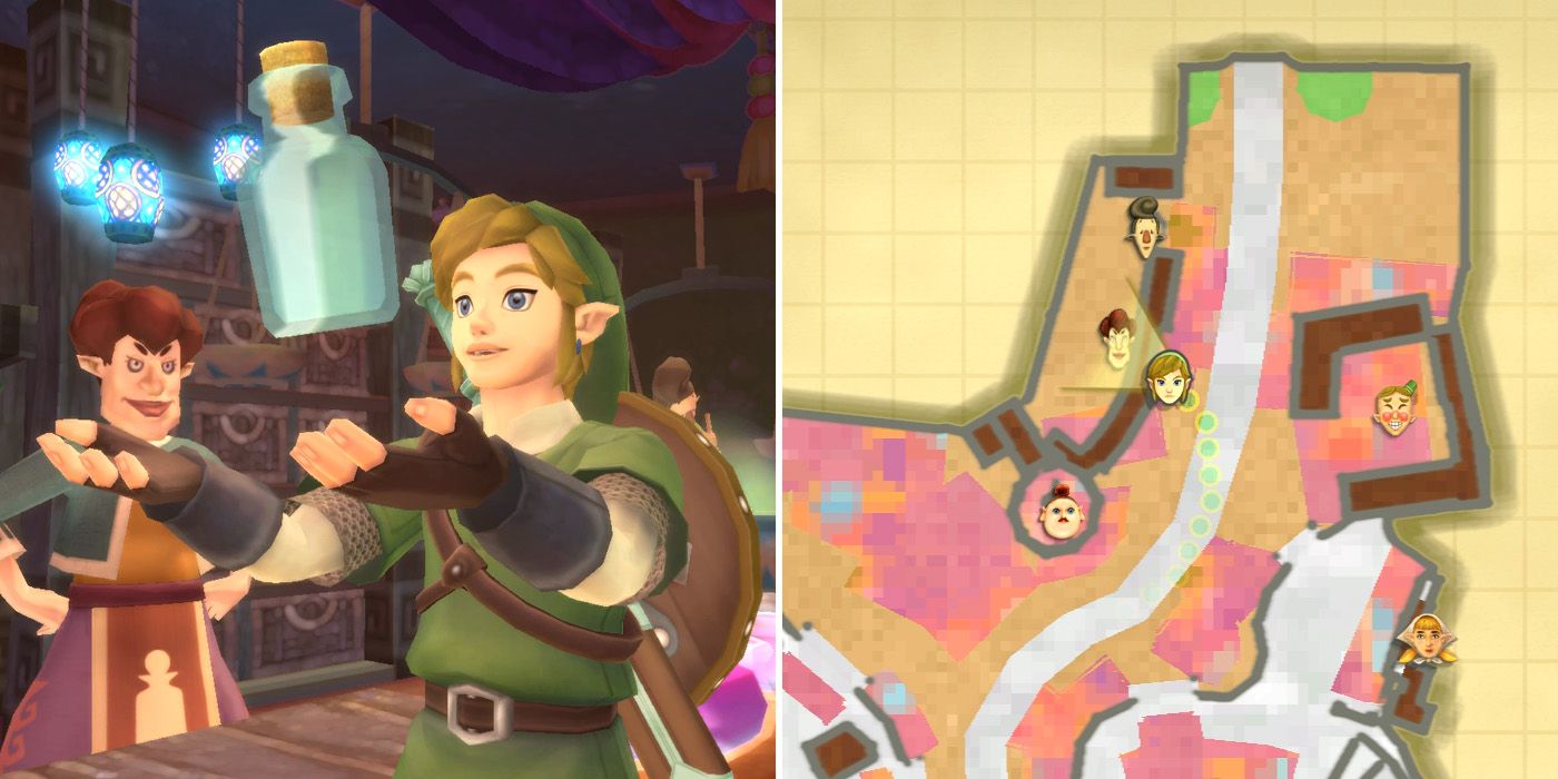 Where to find the first empty bottle in The Legend of Zelda: Skyward Sword HD