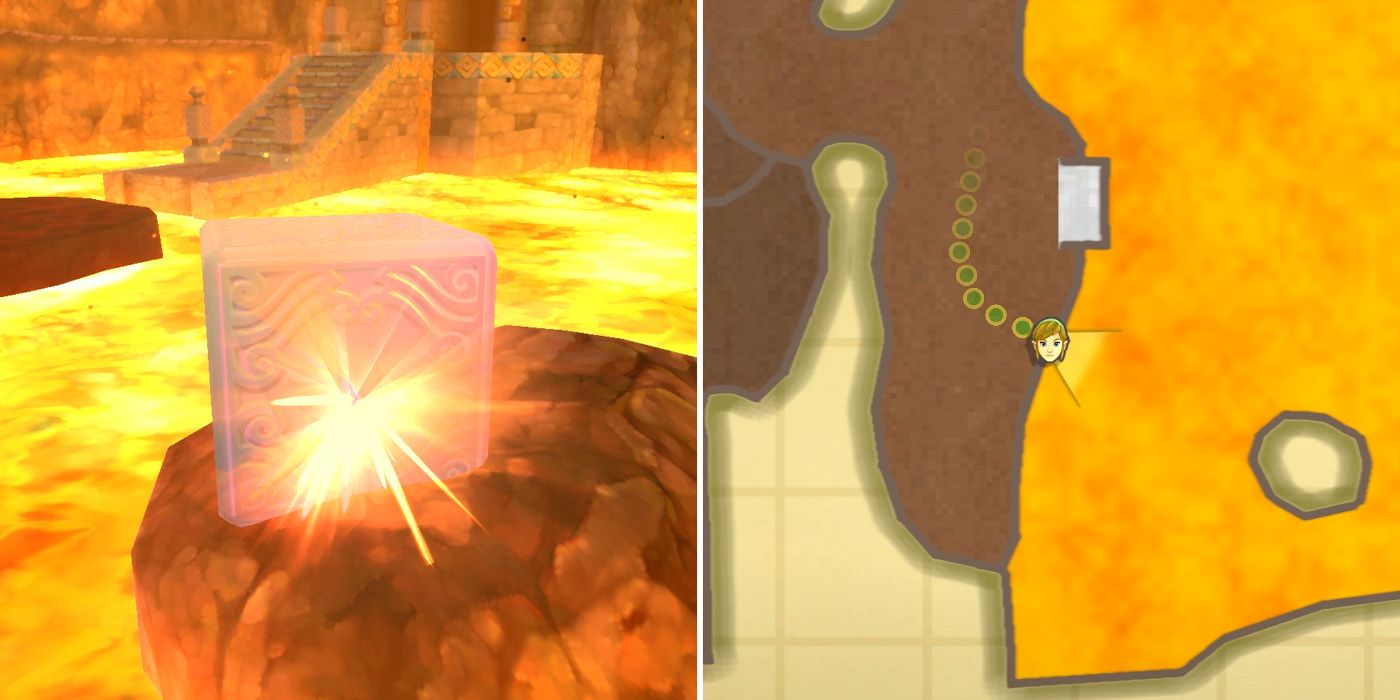 Where to find the Goddess Cube that unlocks the chest containing the fifth empty bottle in The Legend of Zelda: Skyward Sword HD