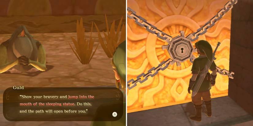 How to get the second small key in The Legend of Zelda: Skyward Sword HD's Fire Sanctuary dungeon