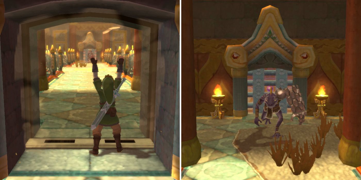 How to get the second small key in The Legend of Zelda: Skyward Sword HD's Fire Sanctuary dungeon