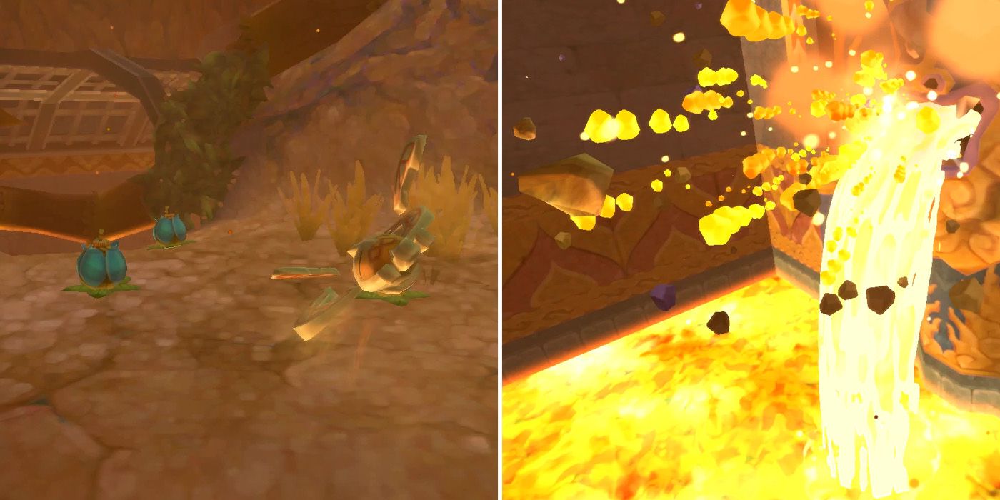 How to get the second small key in The Legend of Zelda: Skyward Sword HD's Fire Sanctuary dungeon