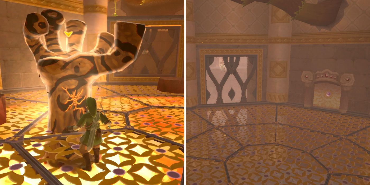 How to beat the Magmanos pair mini-boss in The Legend of Zelda: Skyward Sword HD's Fire Sanctuary dungeon