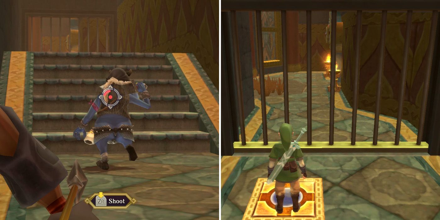 Hot to get the empty bottle in The Legend of Zelda: Skyward Sword HD's Fire Sanctuary dungeon