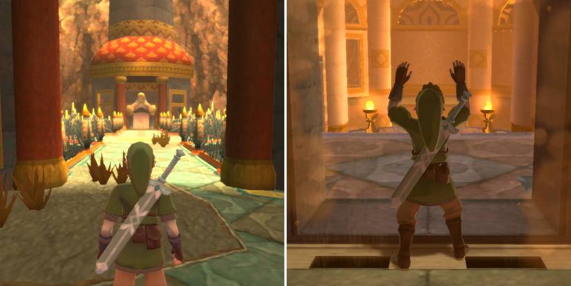 Hot to get the empty bottle in The Legend of Zelda: Skyward Sword HD's Fire Sanctuary dungeon