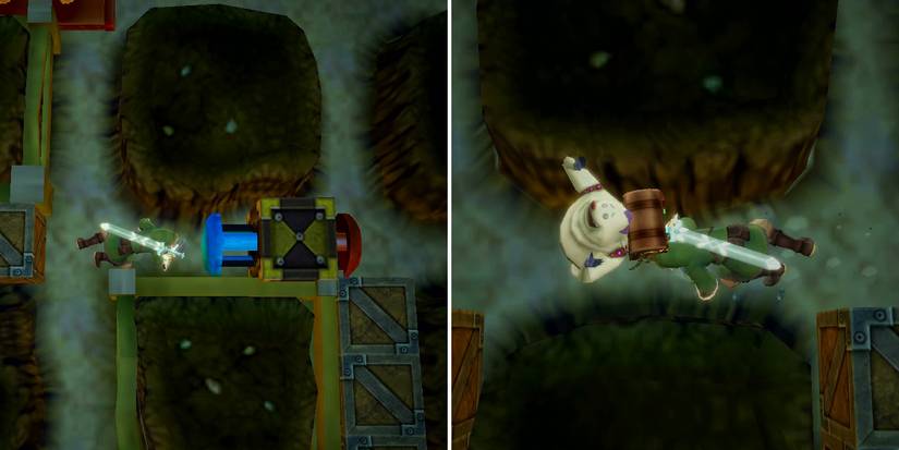 How to get the Mysterious Crystals boss key in The Legend of Zelda: Skyward Sword HD's Fire Sanctuary dungeon