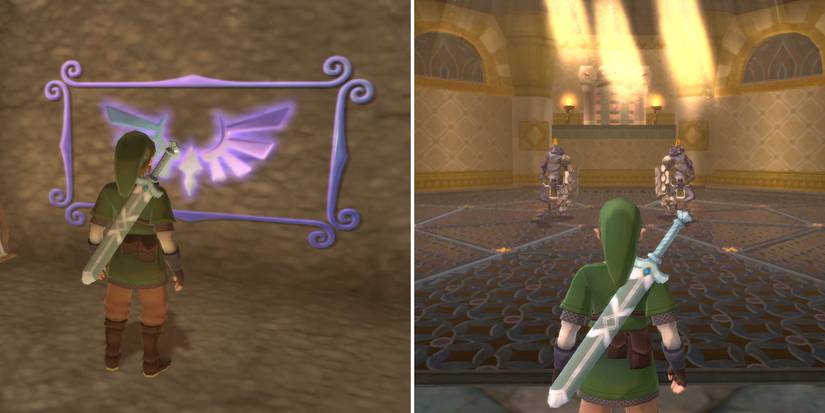 How to get the Mysterious Crystals boss key in The Legend of Zelda: Skyward Sword HD's Fire Sanctuary dungeon
