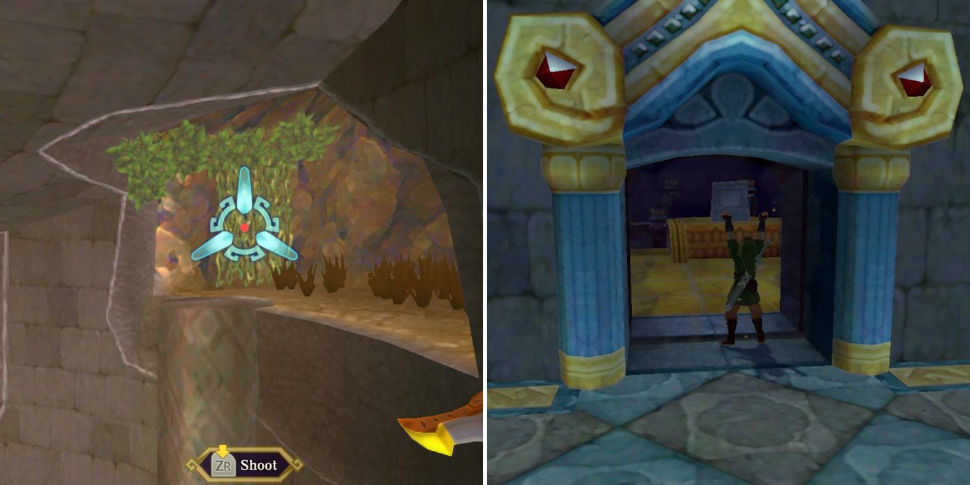 How to get the Mysterious Crystals boss key in The Legend of Zelda: Skyward Sword HD's Fire Sanctuary dungeon