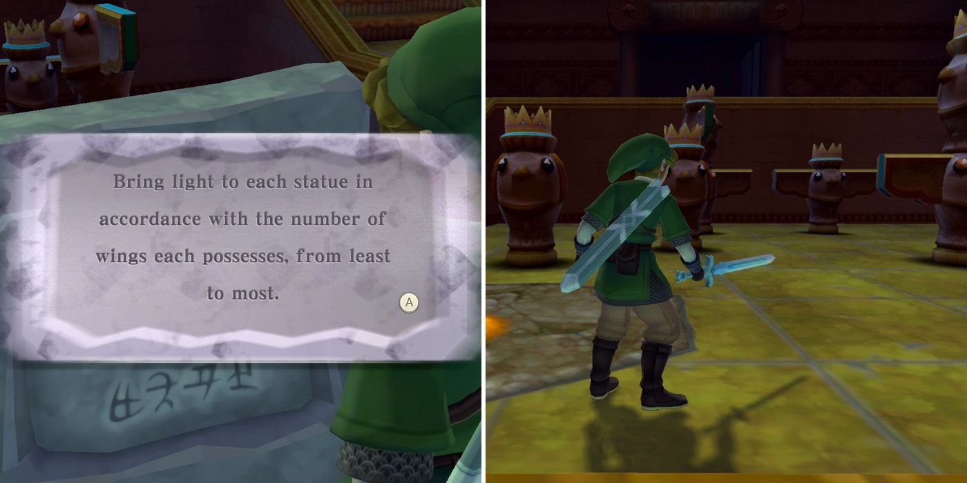 How to get the Mysterious Crystals boss key in The Legend of Zelda: Skyward Sword HD's Fire Sanctuary dungeon