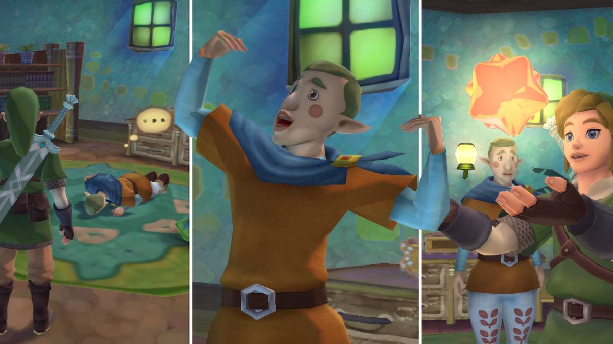 The Fledge's Workout side quest in The Legend of Zelda: Skyward Sword HD