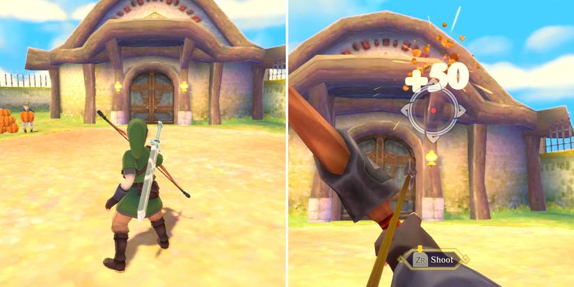 The Pumpkin Pull mini-game in The Legend of Zelda: Skyward Sword HD