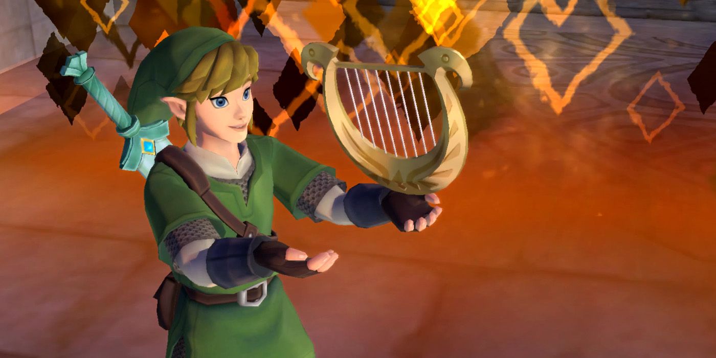 Obtaining the Goddess' Harp in The Legend of Zelda: Skyward Sword HD