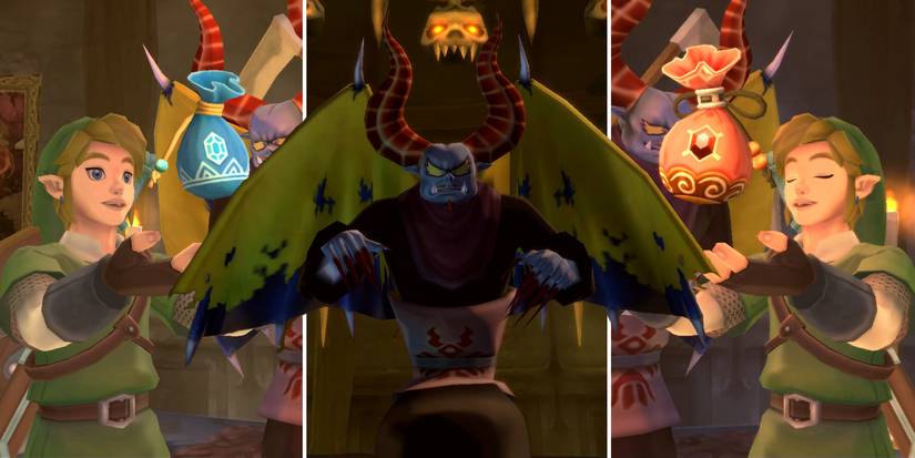 Some of the Gratitude Crystal rewards in The Legend of Zelda: Skyward Sword HD