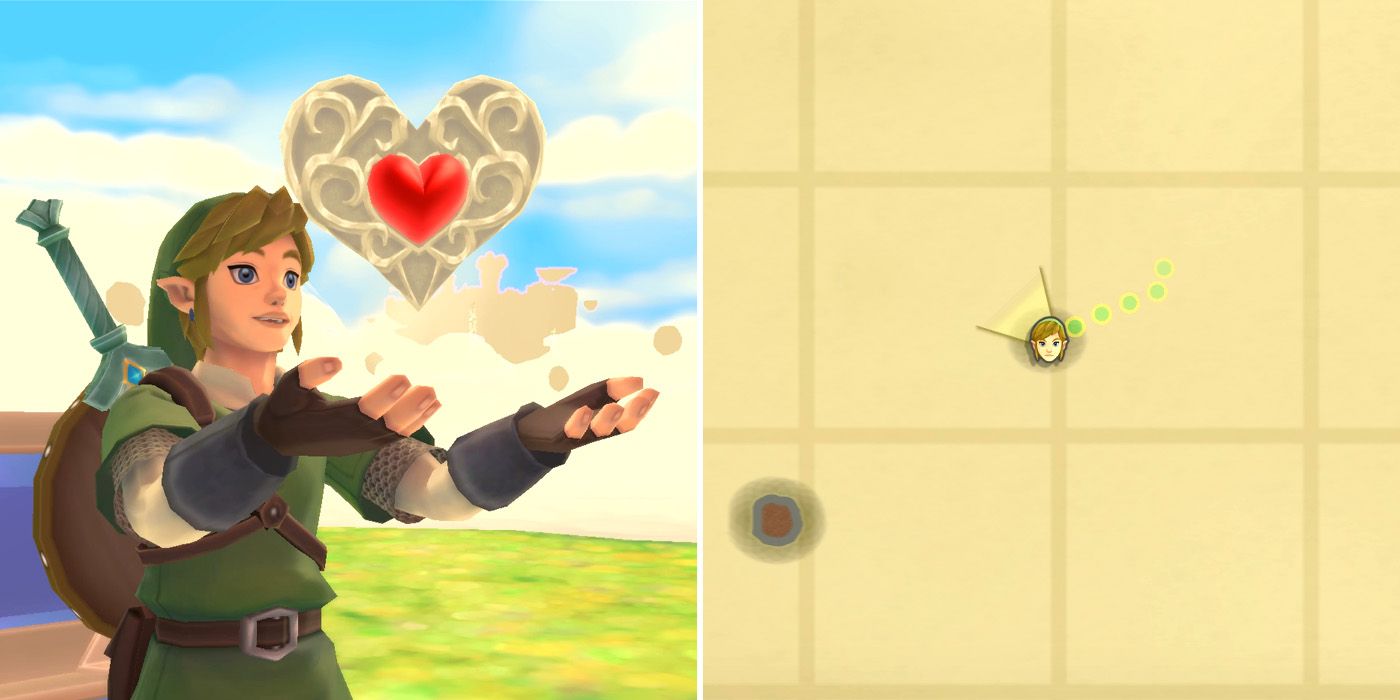 South of Skyloft heart piece (Skyward Sword HD)