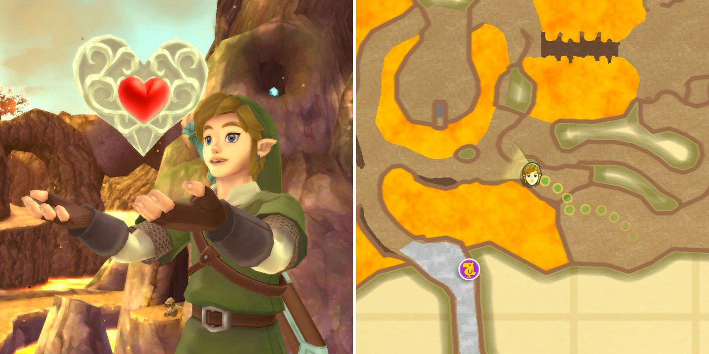 Near The Volcano's Base heart piece (Skyward Sword HD)