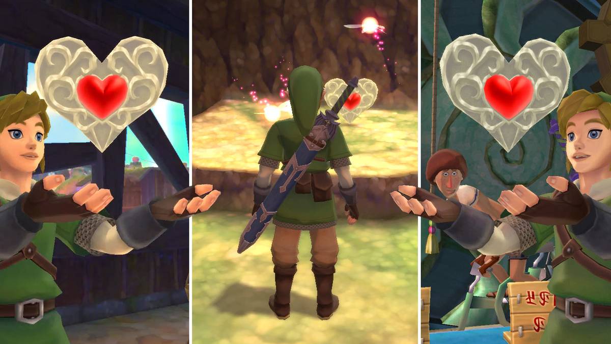 Every Piece of Heart in The Legend of Zelda: Skyward Sword HD