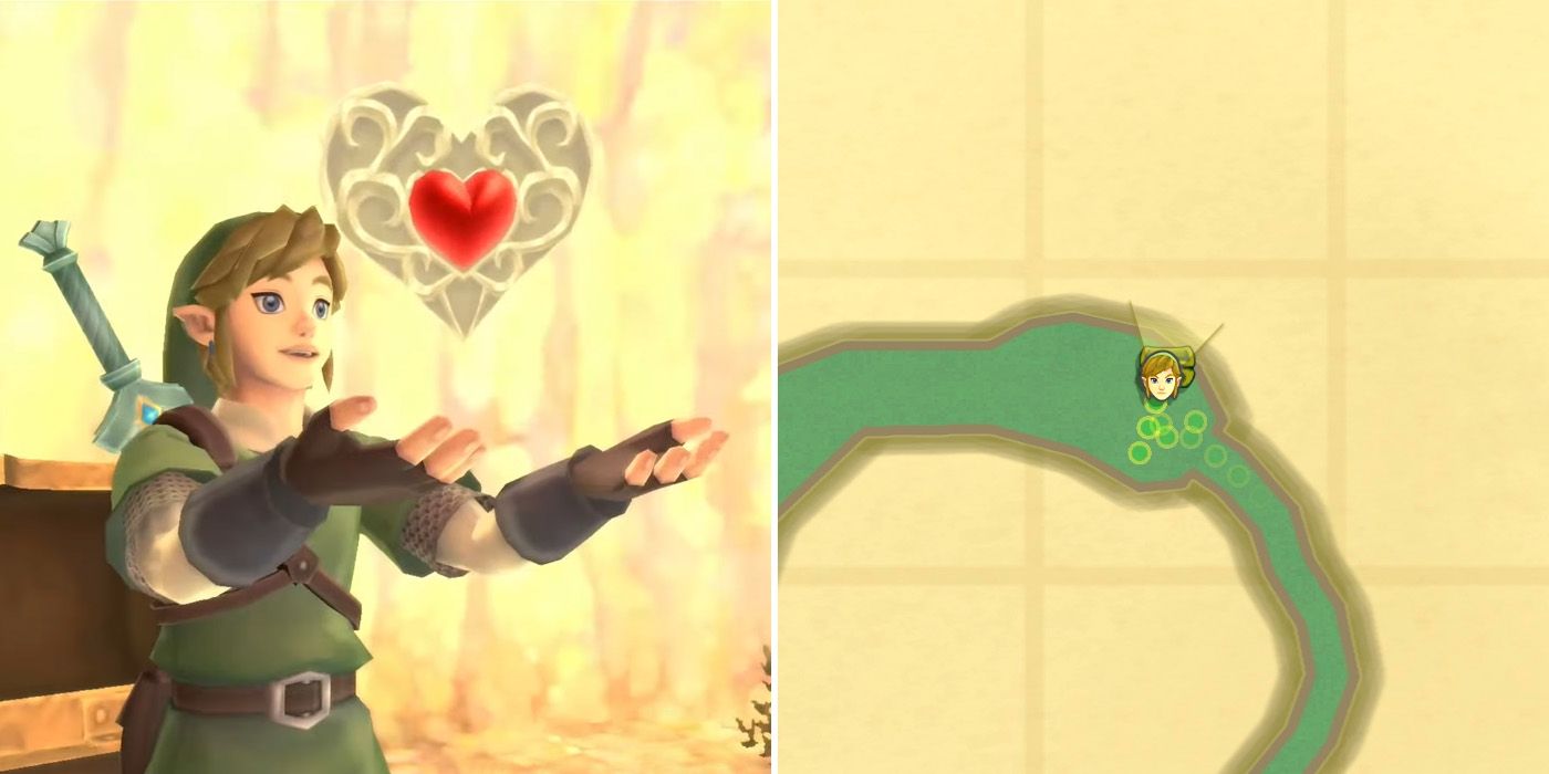 Behind The Bombable Wall heart piece (Skyward Sword HD)