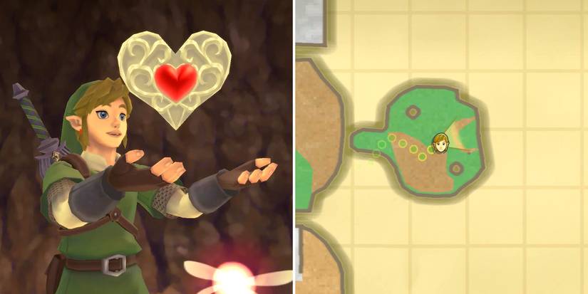 Outside The Fire Sanctuary heart piece (Skyward Sword HD)