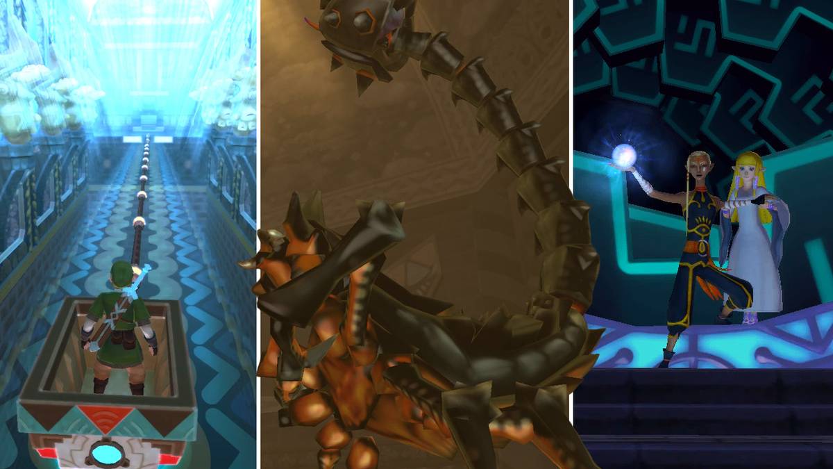 The Lanayru Mining Facility dungeon in The Legend of Zelda: Skyward Sword HD