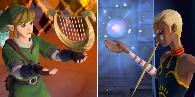 The closing stages of the Lanayru Mining Facility dungeon in The Legend of Zelda: Skyward Sword HD