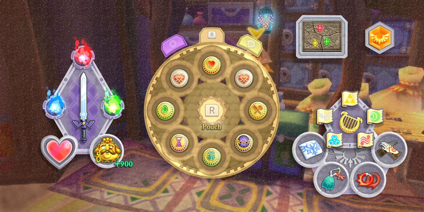 The seven different medals that players can acquire in The Legend of Zelda: Skyward Sword HD