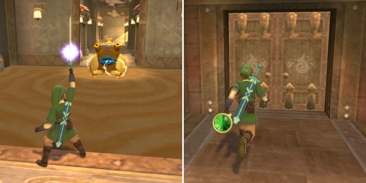 How to solve the directional lock in The Legend of Zelda: Skyward Sword HD's Sandship dungeon