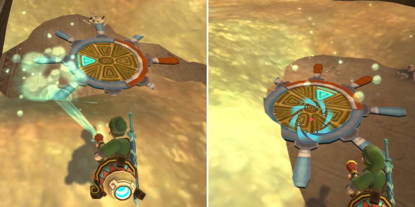 How to solve the directional lock in The Legend of Zelda: Skyward Sword HD's Sandship dungeon