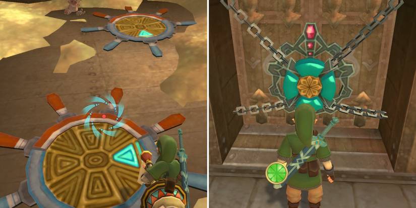 How to solve the directional lock in The Legend of Zelda: Skyward Sword HD's Sandship dungeon