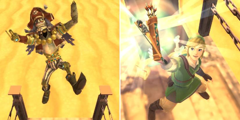 How to beat the Scervo mini-boss in The Legend of Zelda: Skyward Sword HD's Sandship dungeon