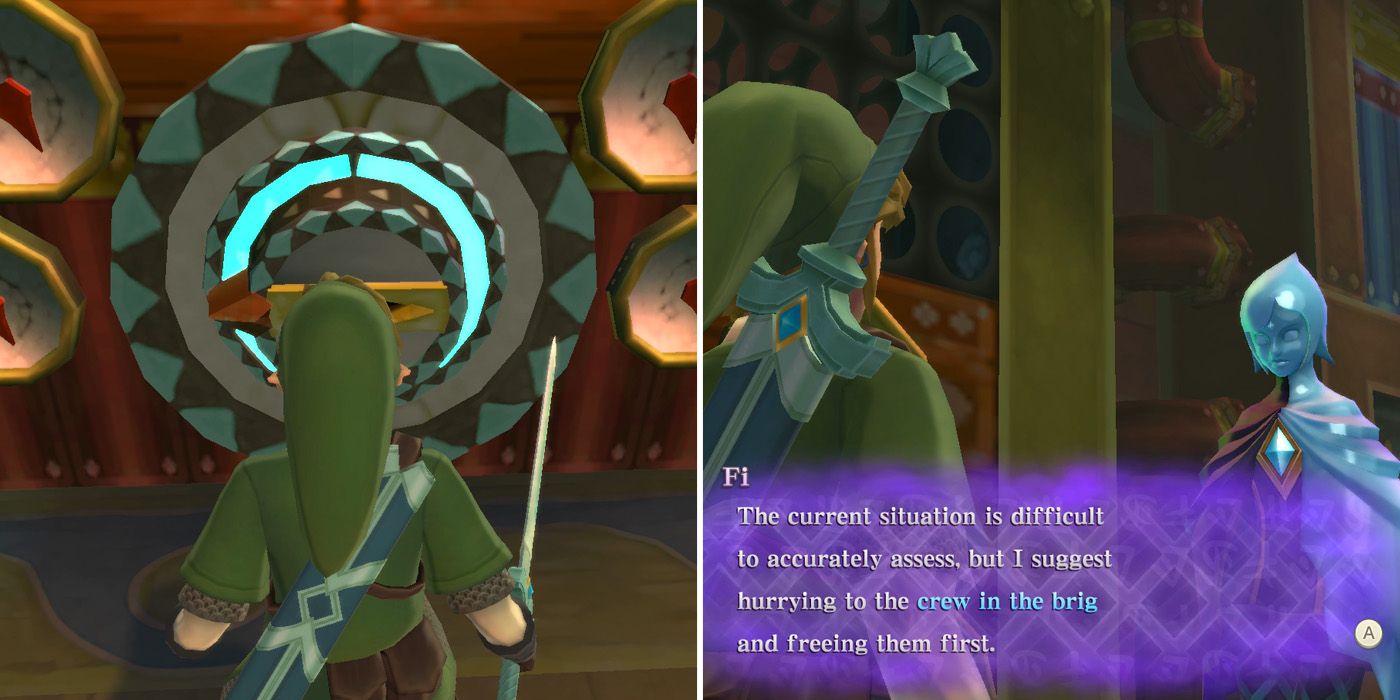 How to turn off the first generator in The Legend of Zelda: Skyward Sword HD's Sandship dungeon