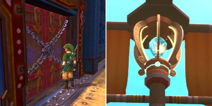 How to get the Squid Carving boss key in The Legend of Zelda: Skyward Sword HD's Sandship dungeon