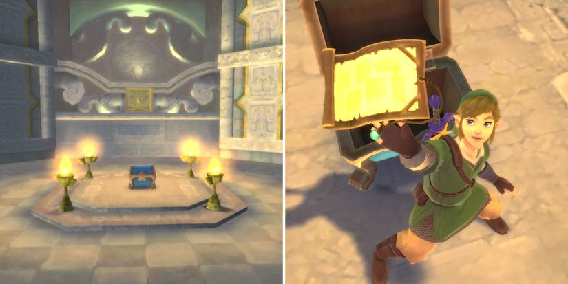 How to get the Dungeon Map in The Legend of Zelda: Skyward Sword HD's Sky Keep dungeon
