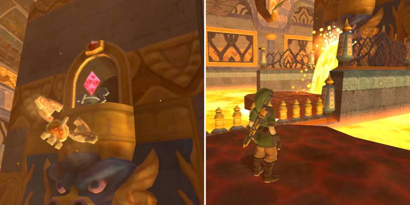 How to get the Triforce of Power in The Legend of Zelda: Skyward Sword HD's Sky Keep dungeon