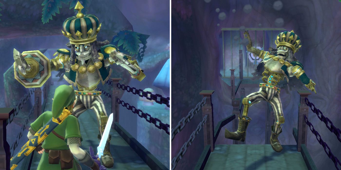 How to beat the Dreadfuse Mini-Boss in The Legend of Zelda: Skyward Sword HD's Sky Keep dungeon