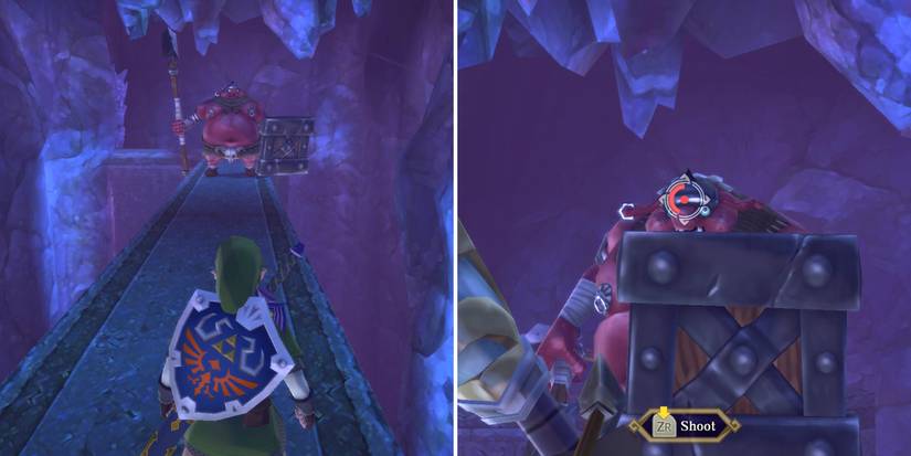 How to get the Triforce of Courage in The Legend of Zelda: Skyward Sword HD's Sky Keep dungeon
