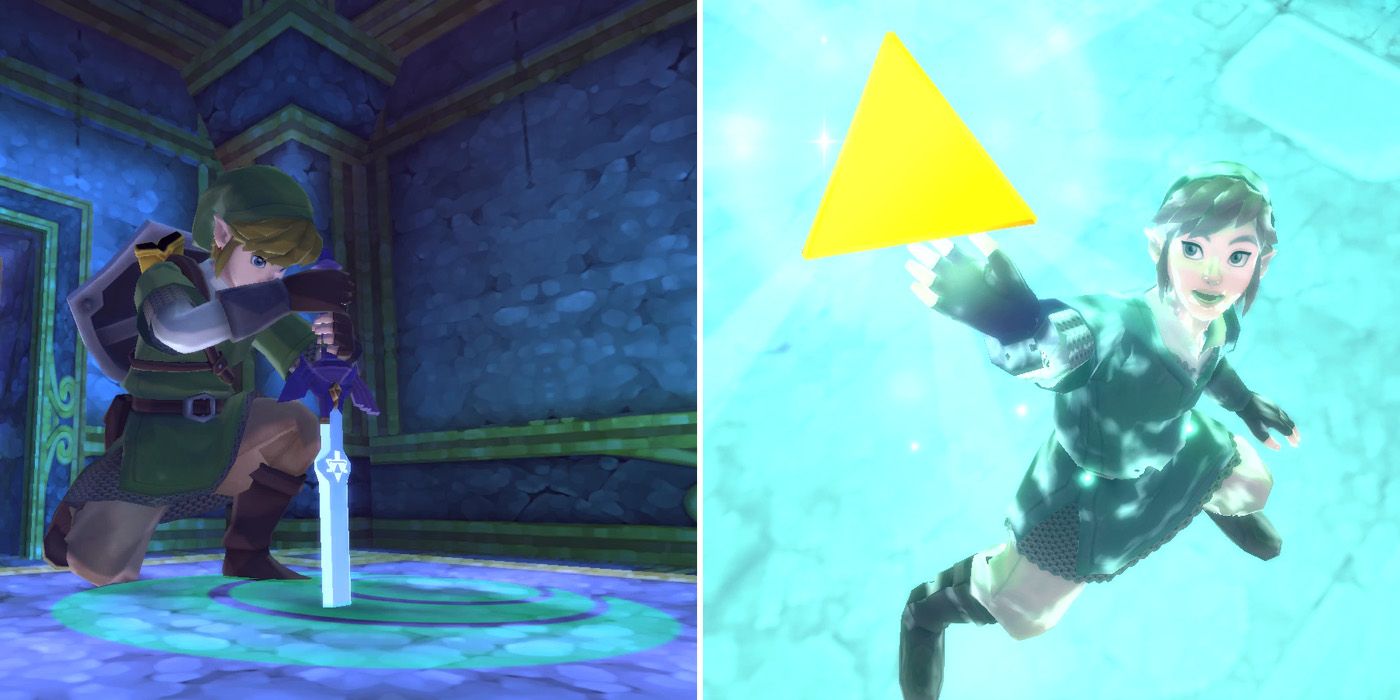 How to get the Triforce of Courage in The Legend of Zelda: Skyward Sword HD's Sky Keep dungeon