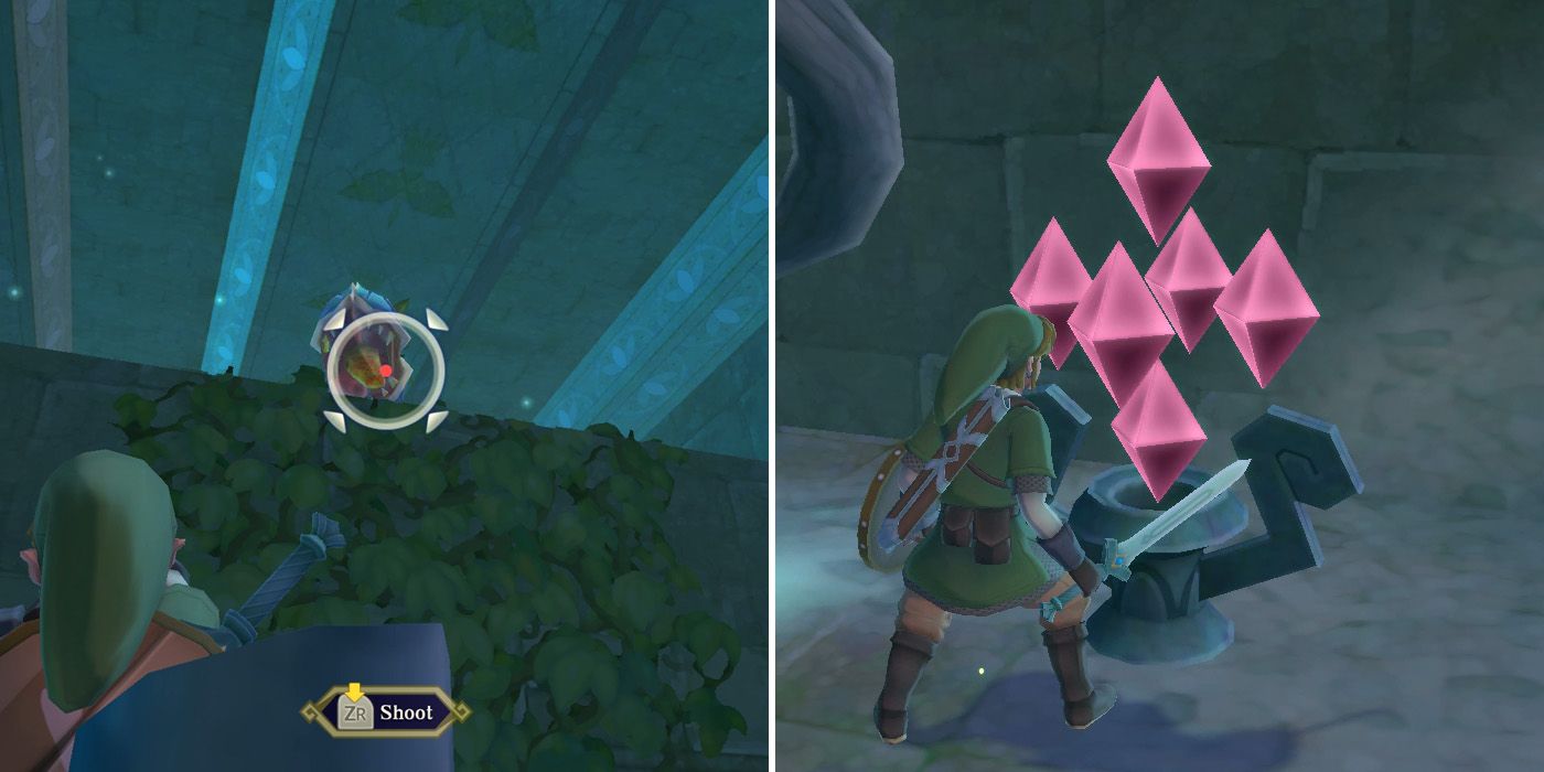 The opening section of Skyview Temple in The Legend of Zelda: Skyward Sword HD