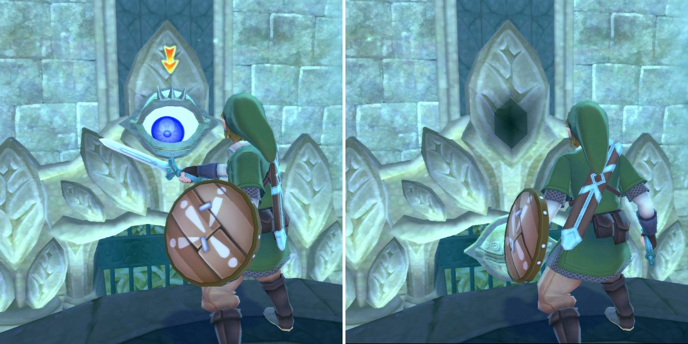 An Eye Guardian in Skyview Temple in The Legend of Zelda: Skyward Sword HD